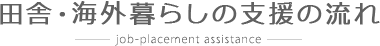 田舎・海外暮らしの支援の流れ